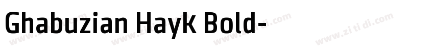 Ghabuzian Hayk Bold字体转换